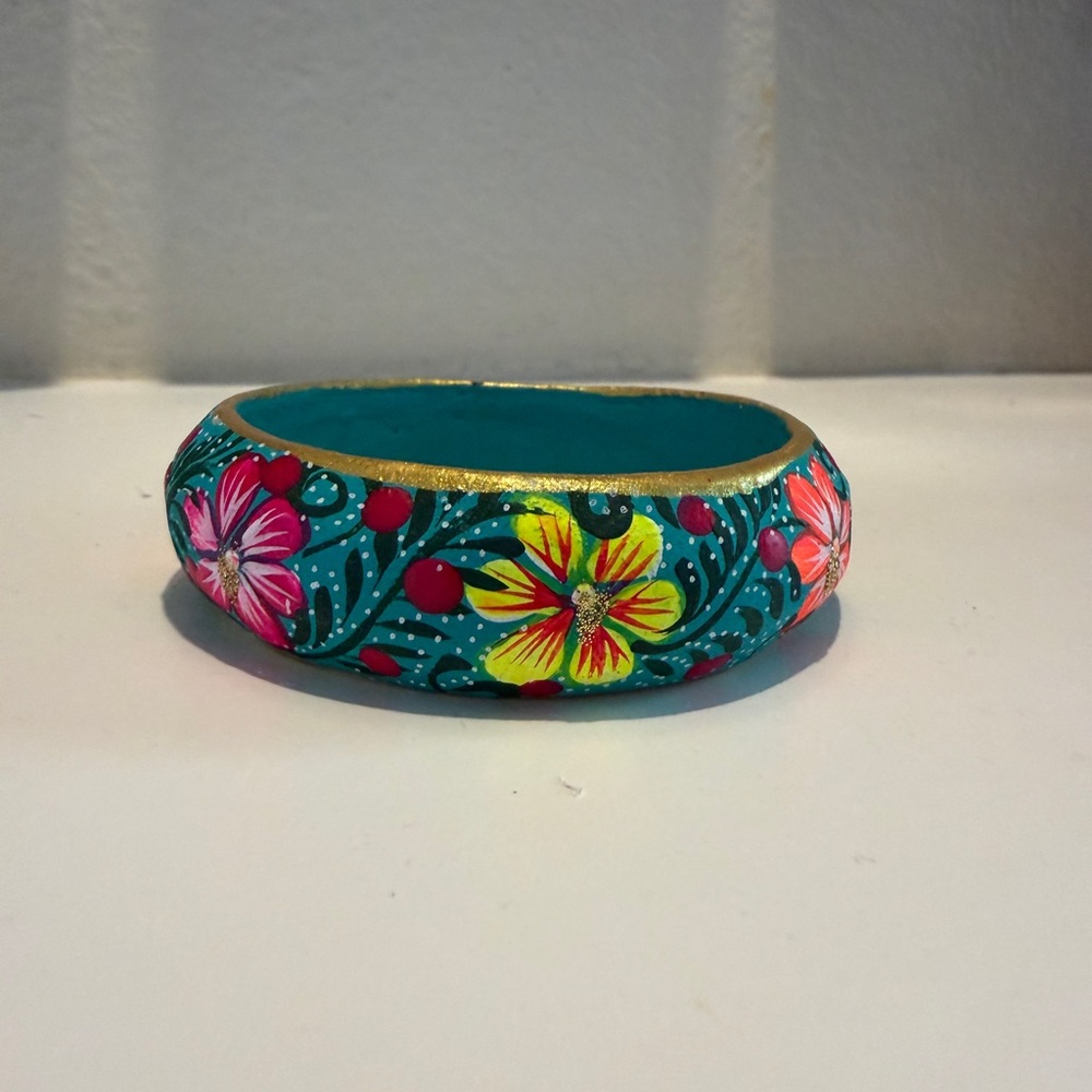 Hand-Painted Oaxaca Wooden Bangle – Alebrijes‎ Autóctones - Picture 6 of 7